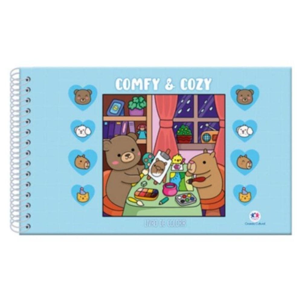 Comfy And Cozy Blue - Para Colorir