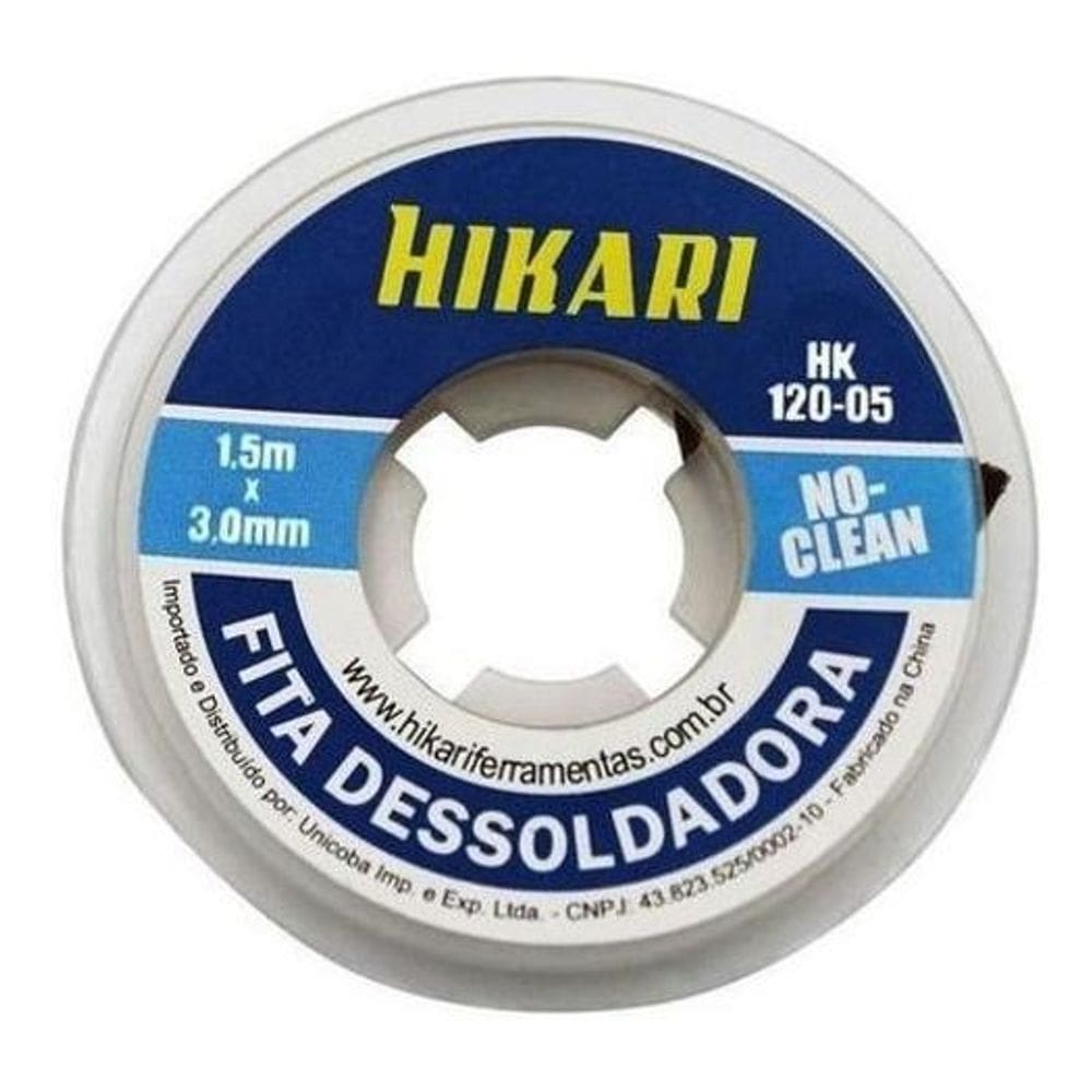 Fita Malha Dessolda HK120 Hikari - 2.5mm - 1,50m