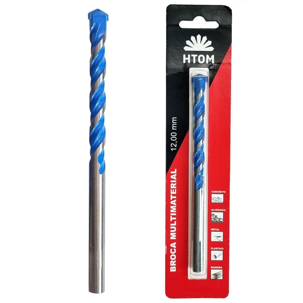 Broca 12Mm Multifunção Multimaterial Fura Tudo Metal Duro