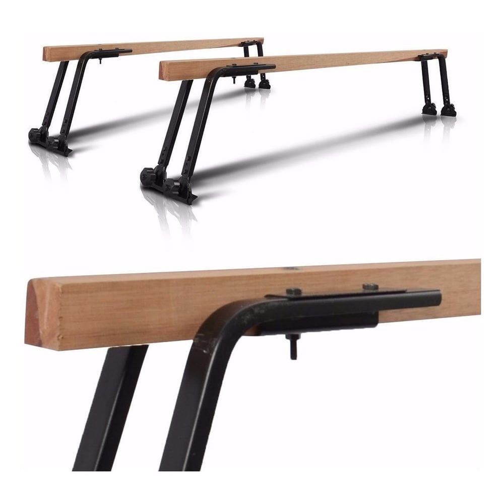 Rack Teto Modelo Vw Perua Kombi Reforçado Madeira Preto