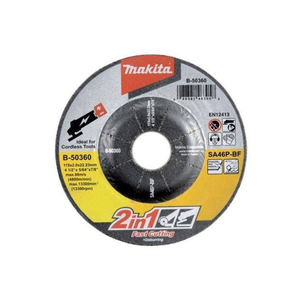 Disco De Corte E Desbaste 115X2,0X22,23Mm B-50360 - Makita