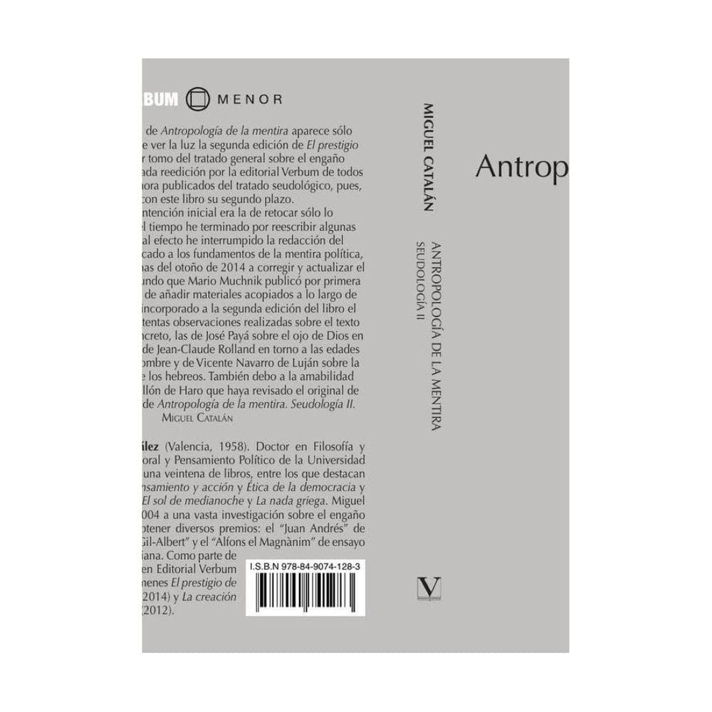 Antropología de la mentira - Espanhol