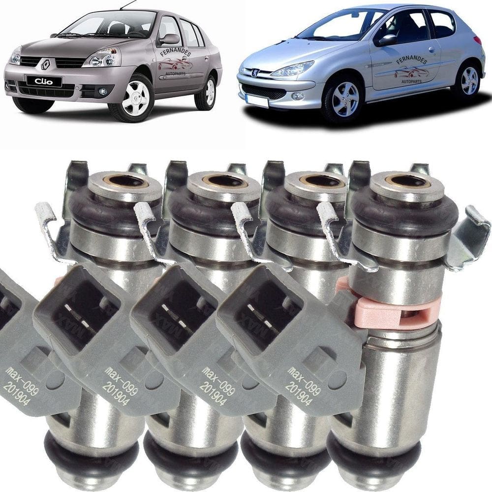 Kit 4 Bicos Injetores Renault Peugeot 206 50102102 Iwp099