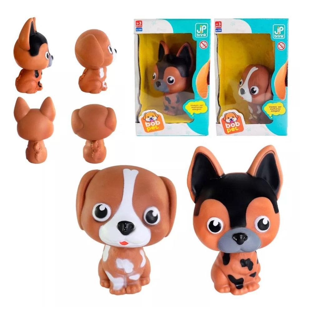 Brinquedo Infantil Cachorrinho Bob Pet Macio Diversão