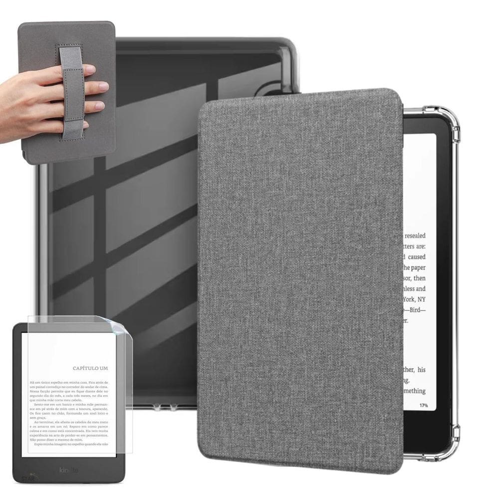 Capa Acrílico Com Alça Para Kindle 11 6.0 C2V2L3 + Película