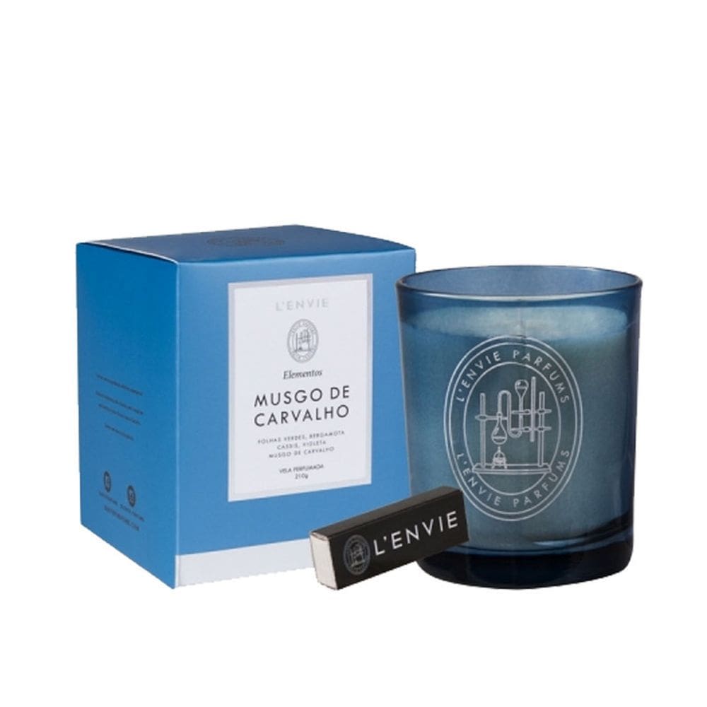 Vela Perfumada Musgo de Carvalho 210g Lenvie Parfums