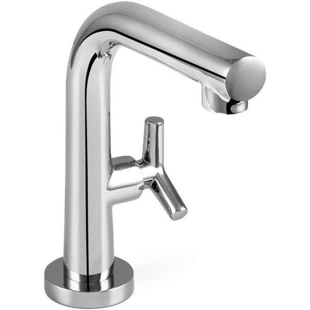 Torneira Mesa Lavatório Bica Alta 90º Triplus Cromado Docol