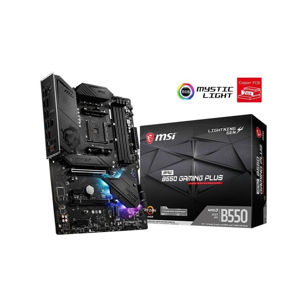 Placa Mãe Msi Mpg B550 Gaming Plus Socket Amd Am4 Atx Ddr4