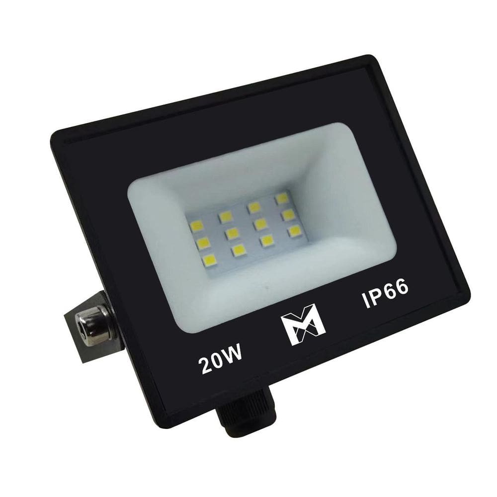 Kit 5 Refletores Led 20W - Frio  6500K 