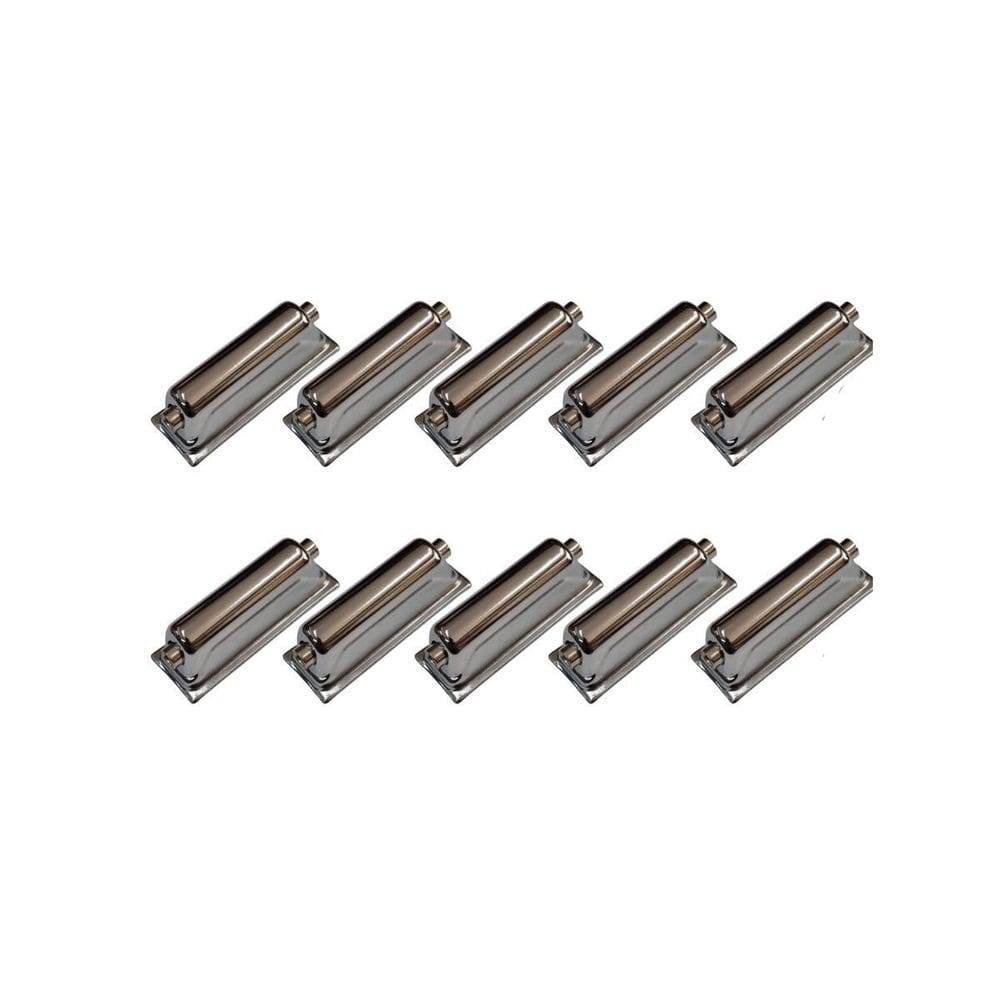 Kit 10 Canoas Caixa Bateria Cromada 2 Afinações Metal 18.3