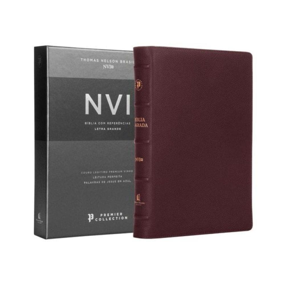 Bíblia Sagrada Nvi Premier Collection, Capa Vinho