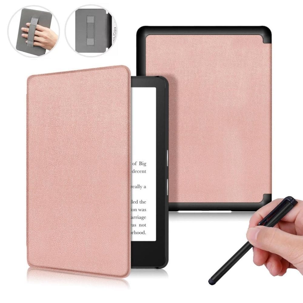 Capa Magnética Com Alça Para Kindle 12 Básico 6.0 + Caneta