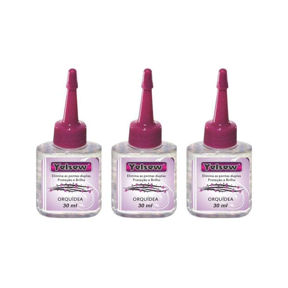 Reparador De Pontas Yelsew 30Ml Orquidea - Kit Com 3Un