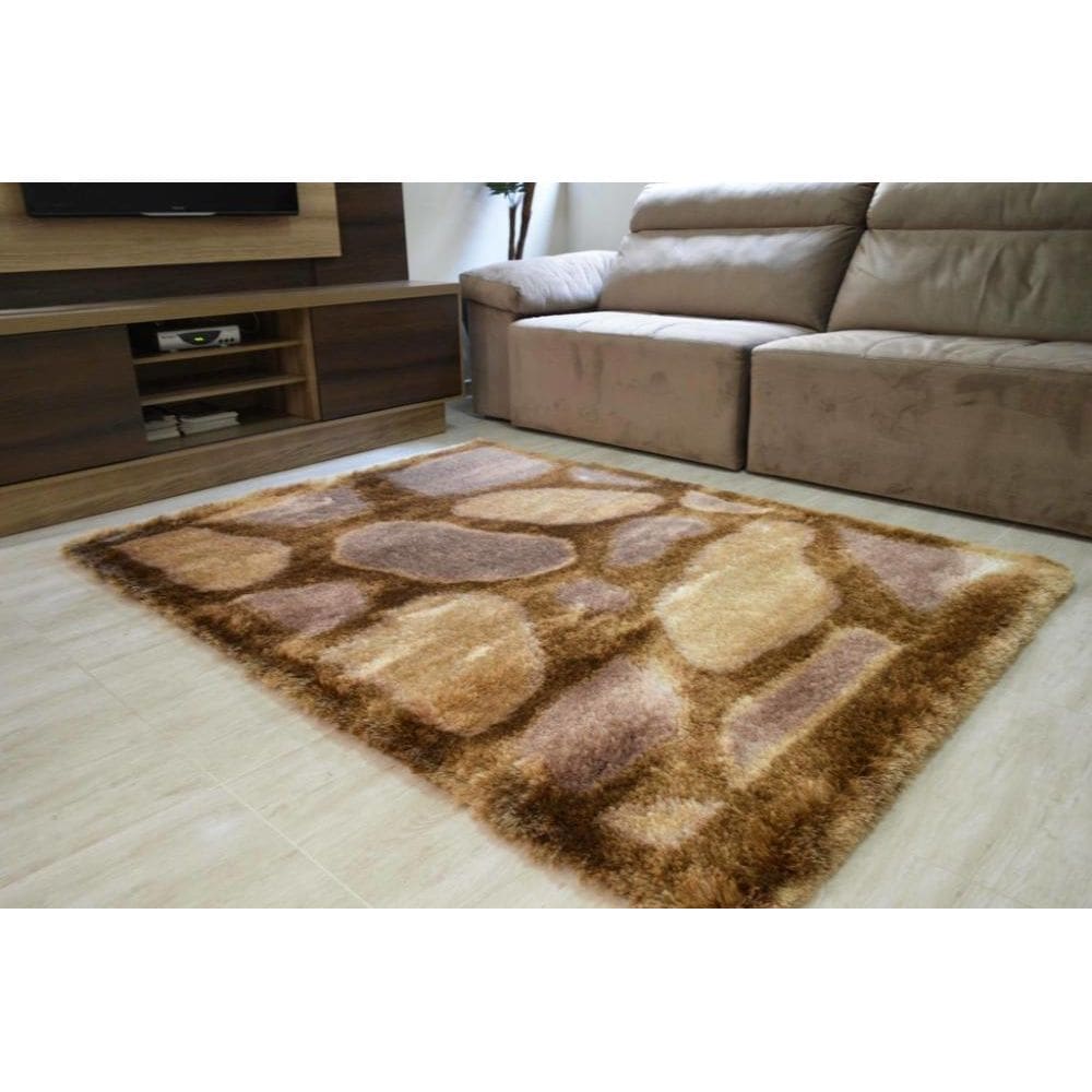 Passadeira Life Atlantis Shaggy 50Mm Stonemix 066X230 Cm