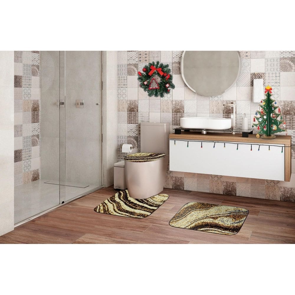 Jogo De Banheiro 3 Peças Royal Montana Lascaux Carrara