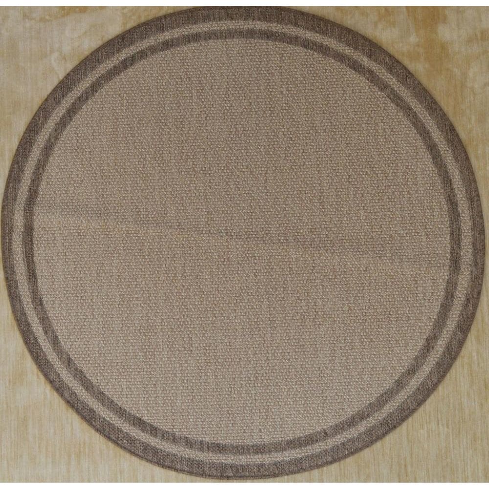 Tapete Redondo Natural Look Moldura A 150 Cm