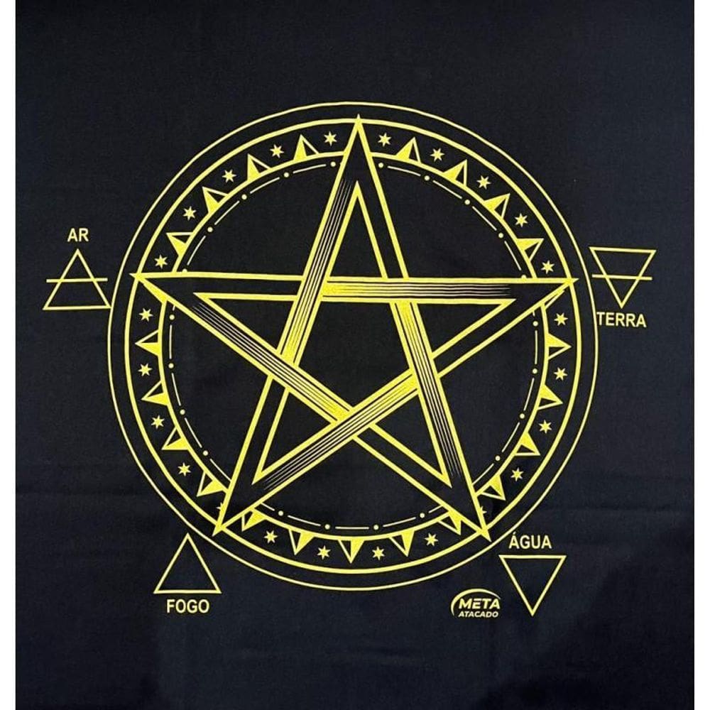 Toalha Pentagrama Tecido Jogo Cartas Tarot - Selecione A Cor