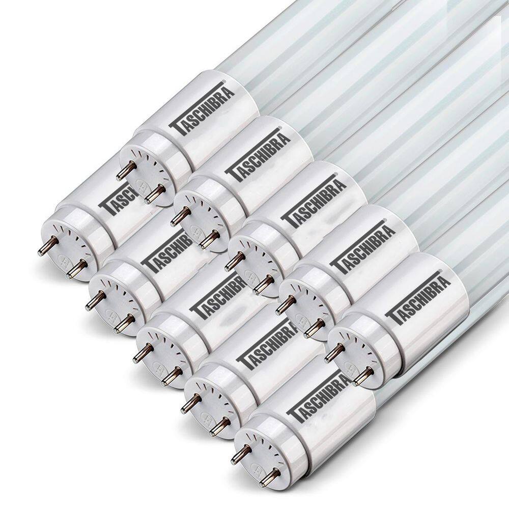 10 Lâmpadas Tubo Led T8 20,5W 120Cm G13 Taschibra Luz 4000K