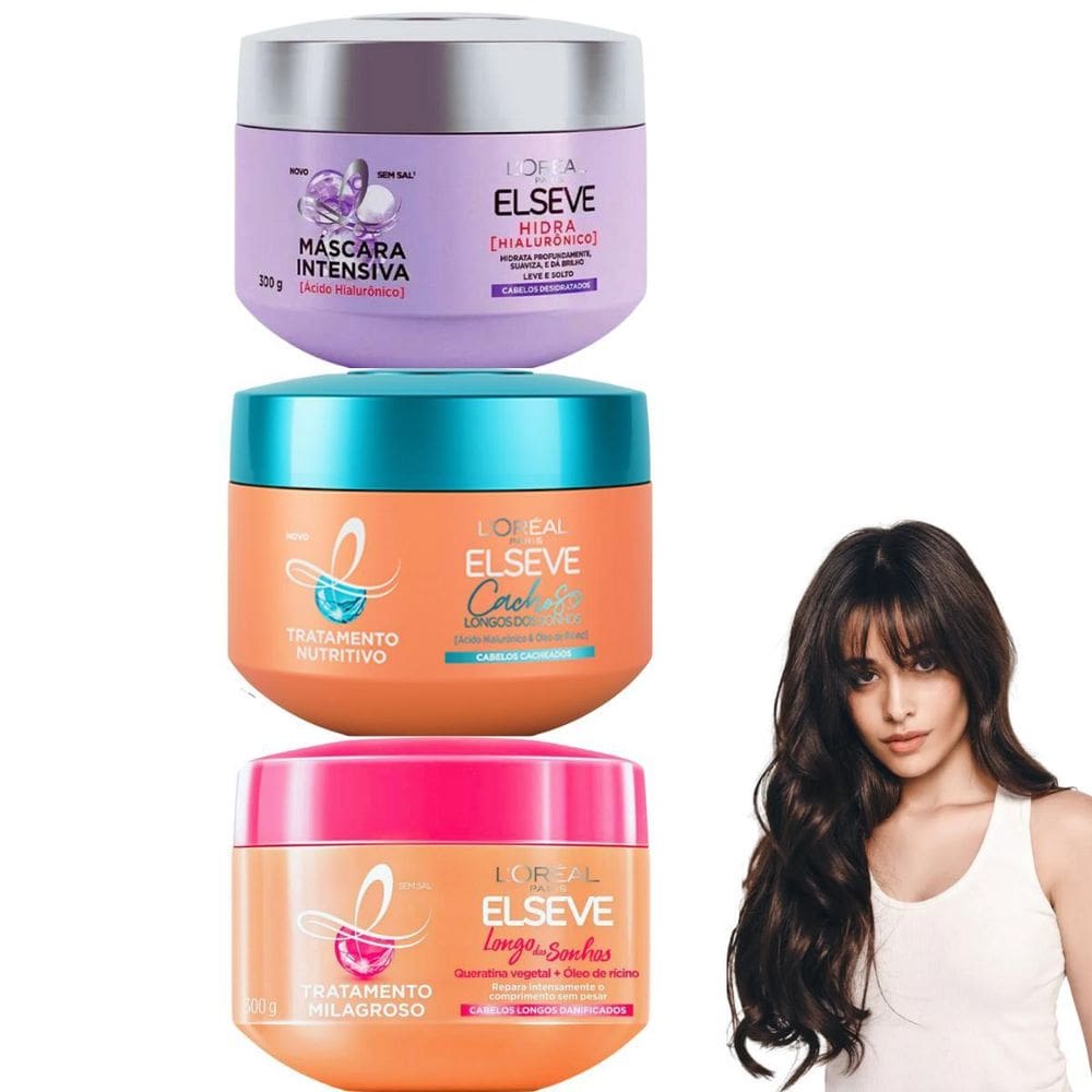 Cronograma Loreal Elseve Paris Hidratação Nutrição Reparação