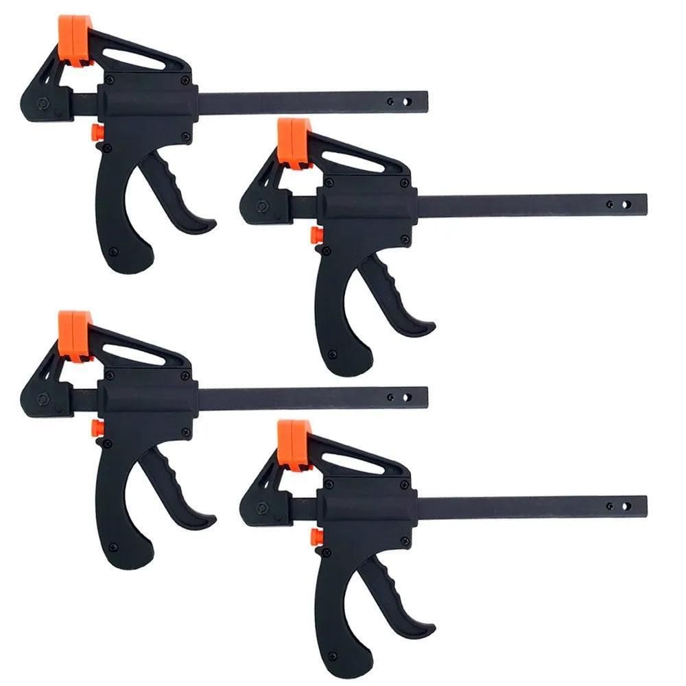 Kit 4 Grampos Sargento De Aperto Rápido 6 Pol. Haste Grossa