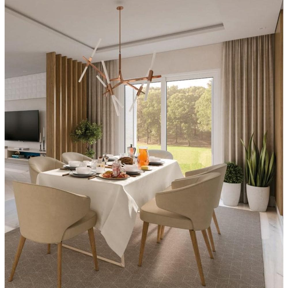 Toalha De Mesa Jacquard Champanhe Magnum 150X220Cm