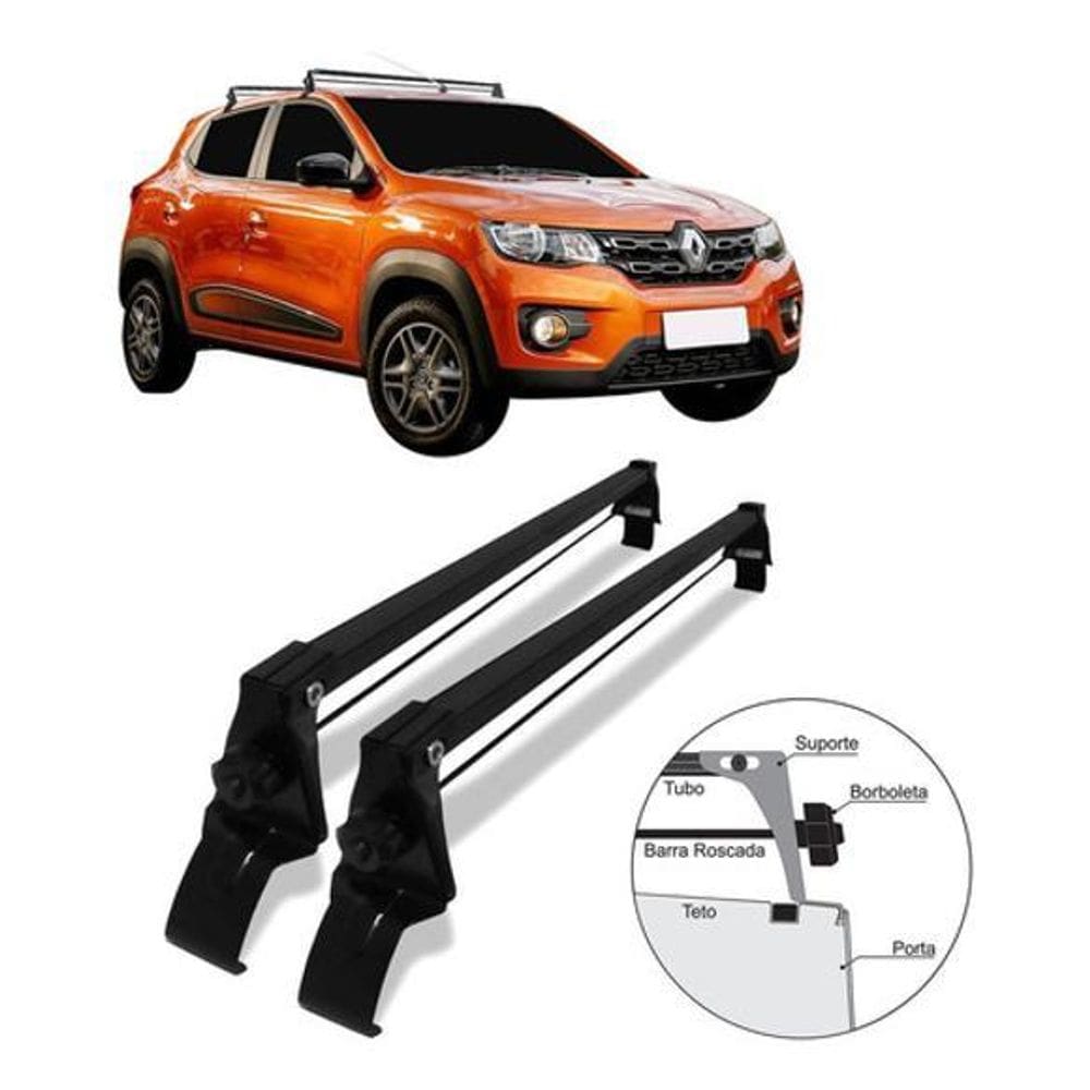 Rack De Teto Bagageiro Renault Kwid 2019