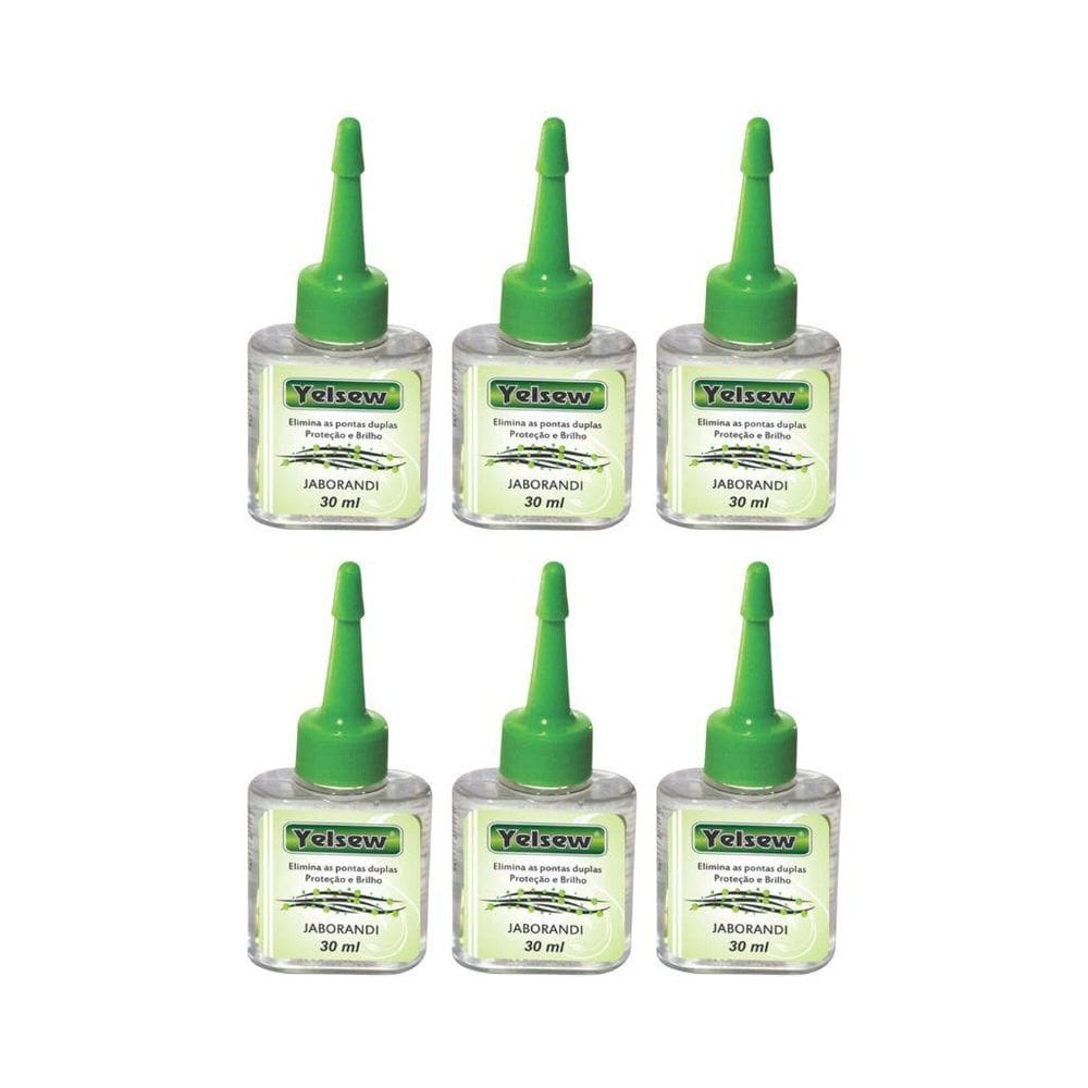 Reparador De Pontas Yelsew 30Ml Jaborandi - Kit Com 6Un