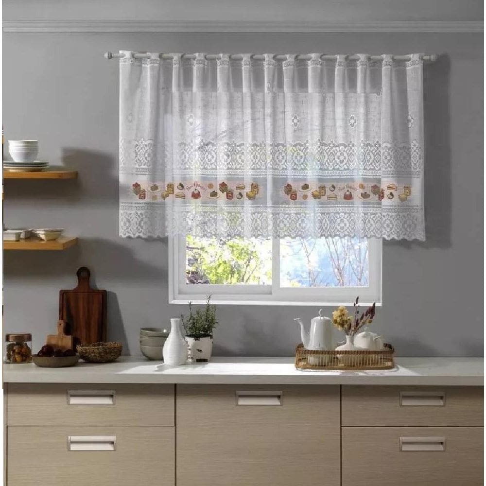 Cortina Pia Valência 200X80Cm Interlar