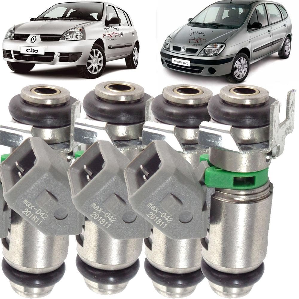 Kit 4 Bico Injetores Clio Scenic 1.6 16V 2000 2001 2002 2003