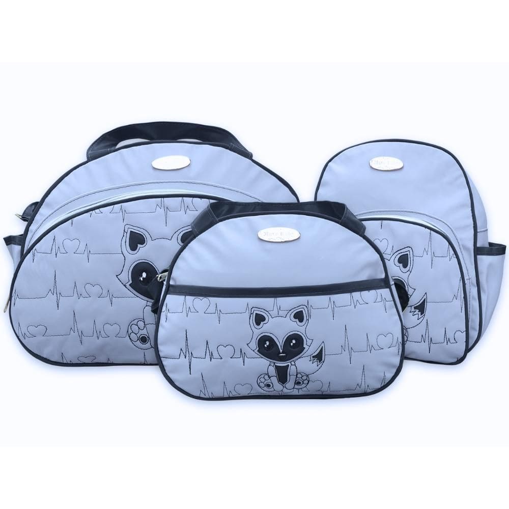 Kit Bolsas Maternidade Mave Baby Raposinha Azul Claro