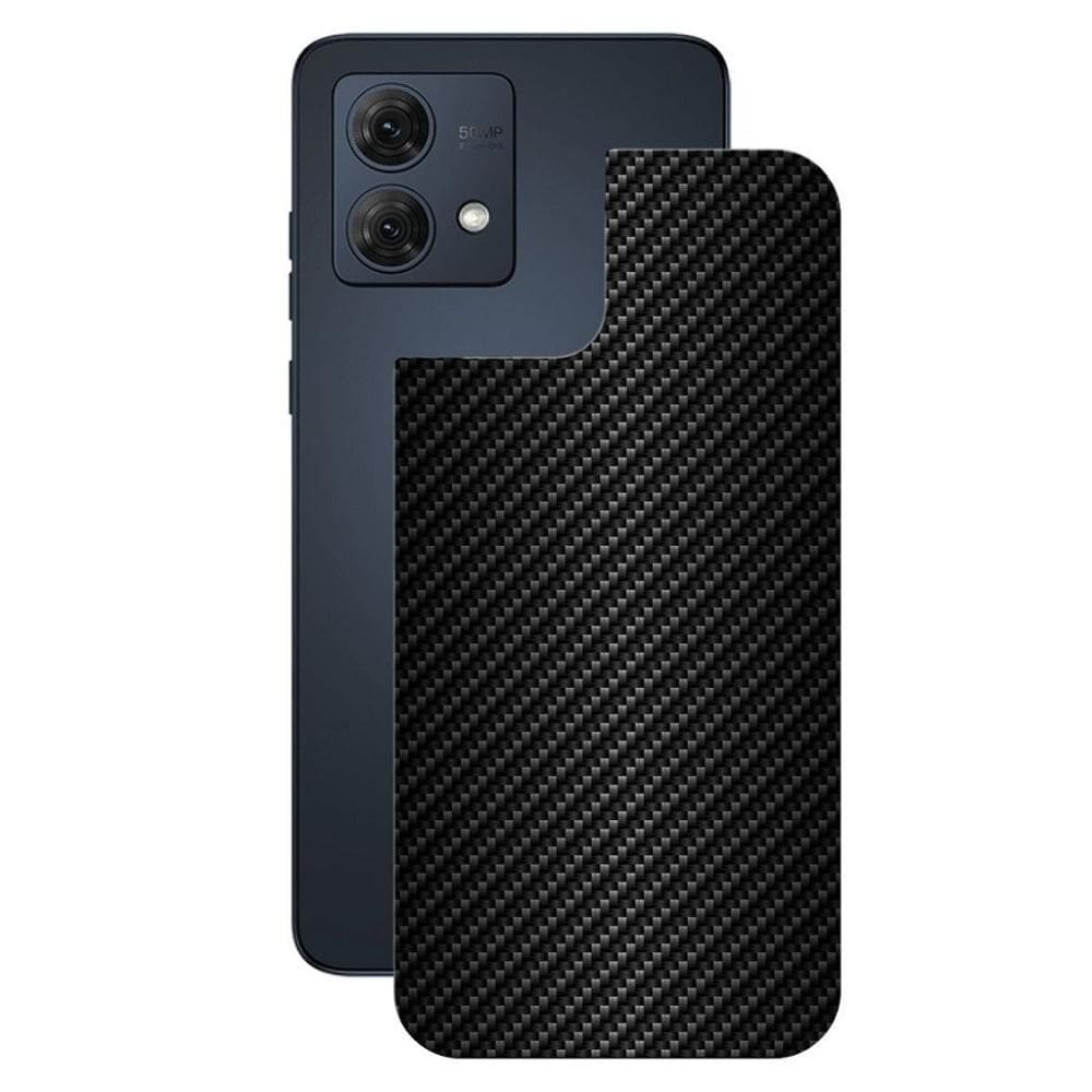 Película para Moto G84 5G-Traseira FibraCarbonoPreta-Gshield