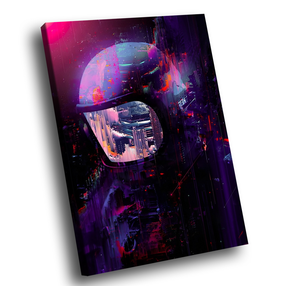 Quadro Decorativo Astronauta Abstrato