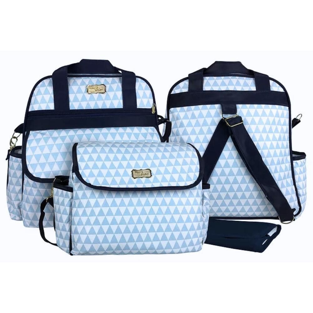 Kit Bolsas Maternidade Mave Baby Urban Azul Claro