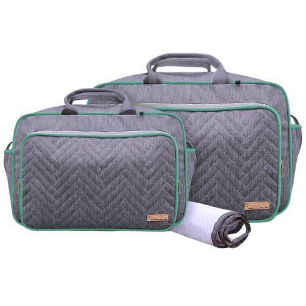 Kit Bolsas Maternidade Mave Baby Exclusive Cinza E Verde