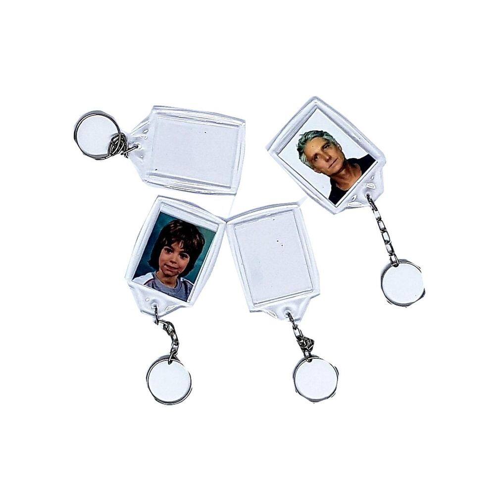 40 Chaveiro Cristal Premium Top 3X4 Personalizar Em Casa