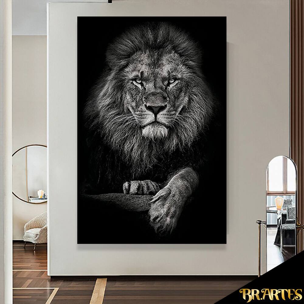 Quadro Decorativo Realeza do Leão PB