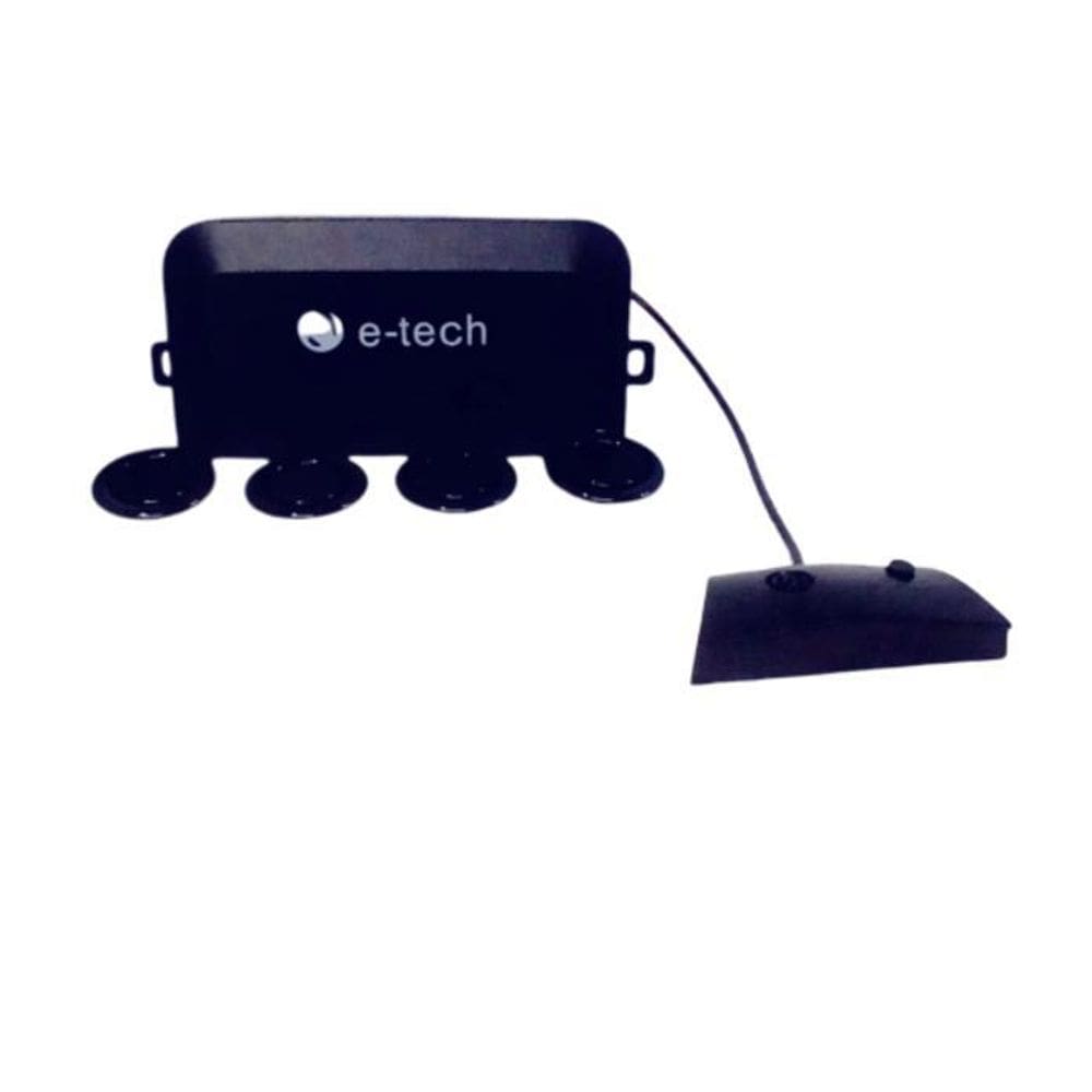 Sensor De Estacionamento E-Tech 4 Pontos Branco