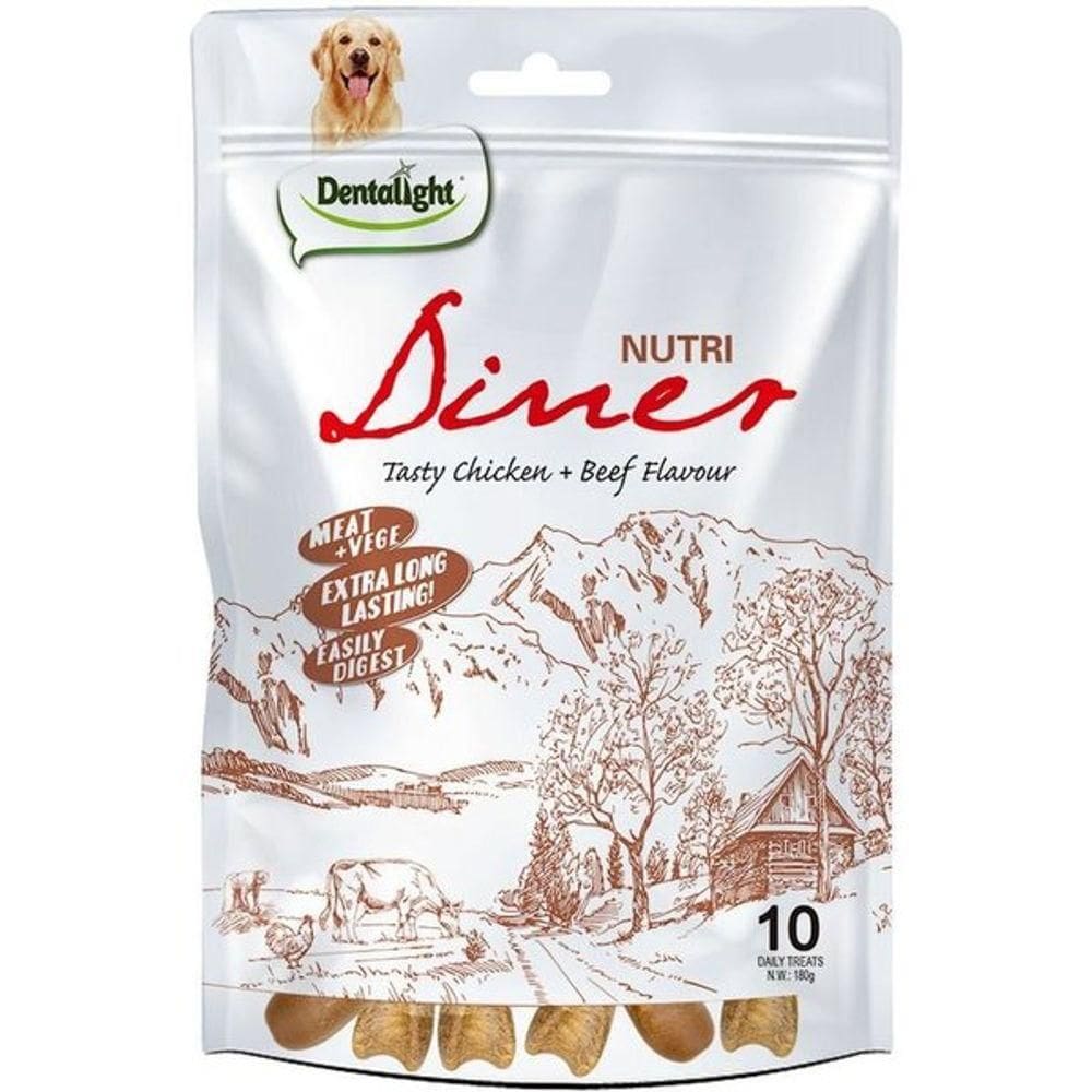 Mordedor Natural Dentalight Nutri Diner Frango E Carne 180G