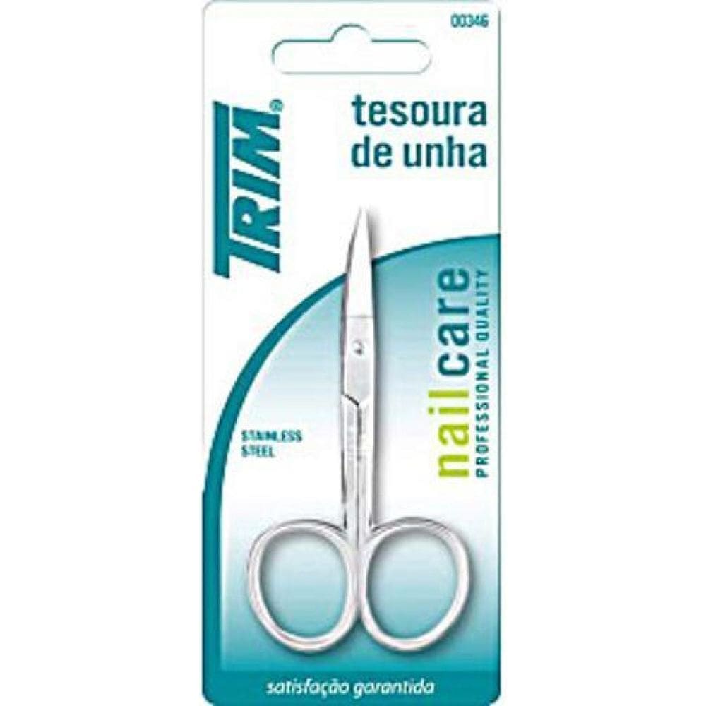 Tesoura Trim Para Unha Com Ponta Curva