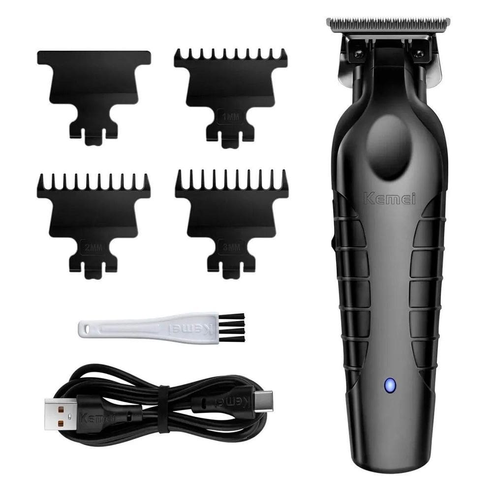 Maquina Recarregável Kemei Para Barba E Corte