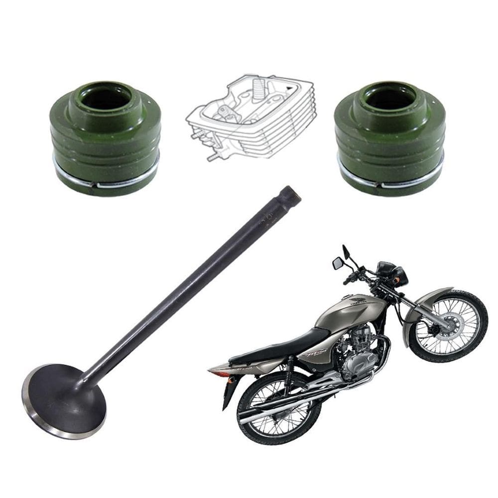 Retentores Válvula Escape Metal Leve Cg Titan Fan Cargo 150
