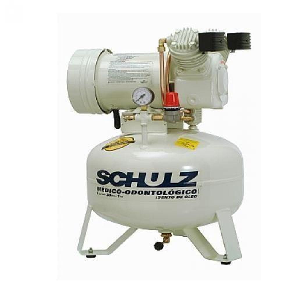 Compressor De Ar Odontológico 6 Pés 30L 1Hp Msv6/30 Schulz