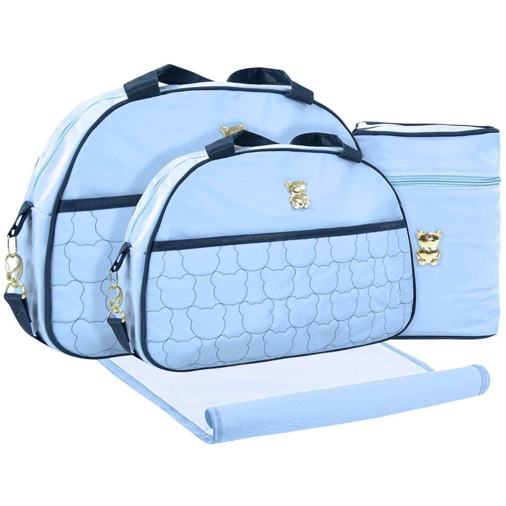Kit Bolsas Maternidade Mave Baby Luna Soft Azul Claro