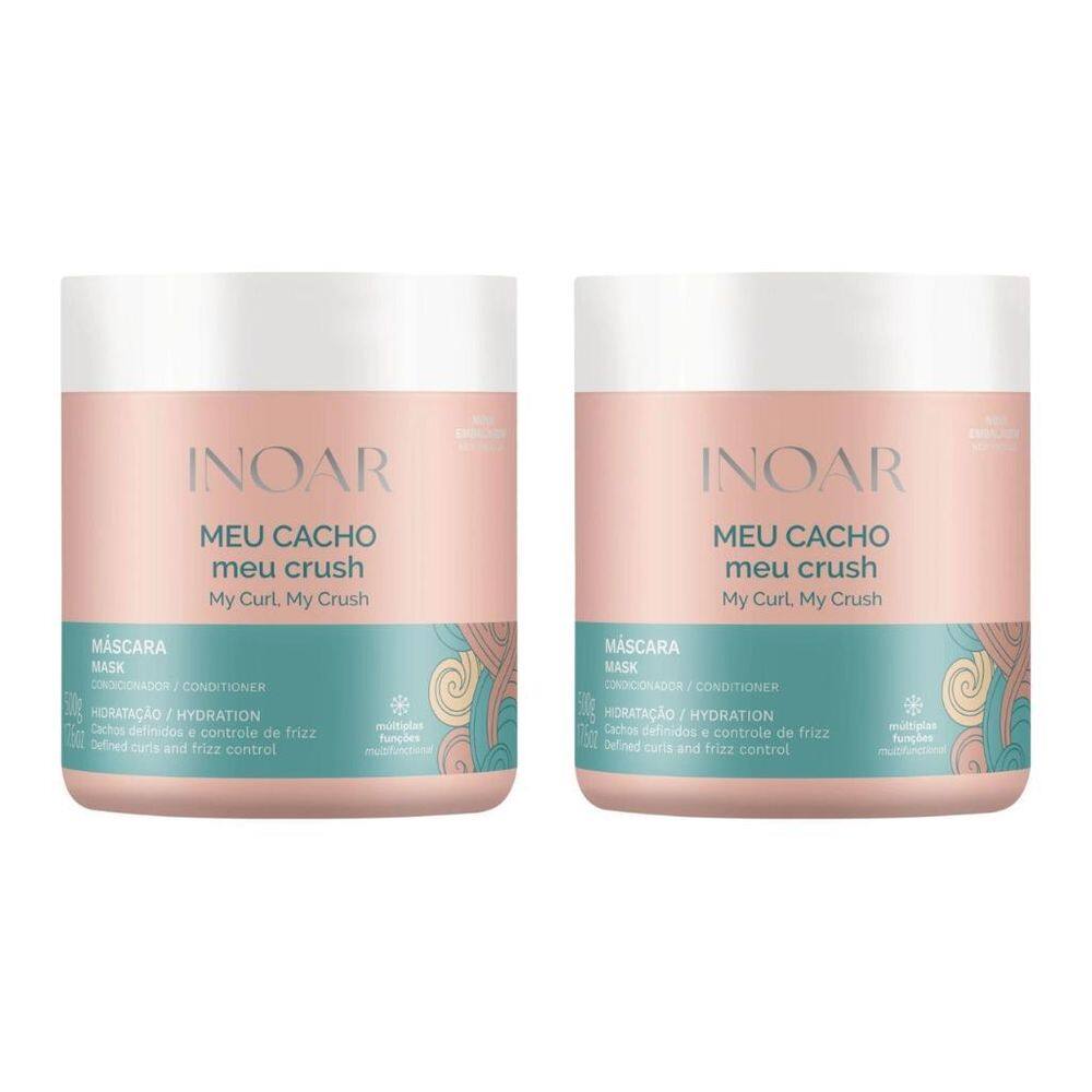 Mascara Inoar Meu Cacho Crush 500G - Kit Com 2Un