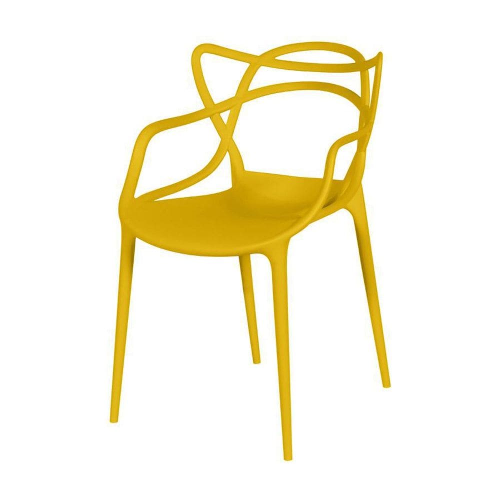 Cadeira Boxbit Solna Polipropileno Amarelo Amarela