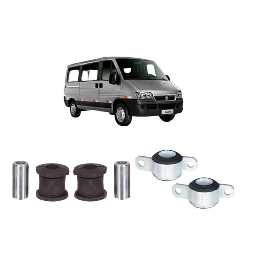 Kit 4 Bucha Balança Bandeja Dianteira Ducato 2005 2006 2007