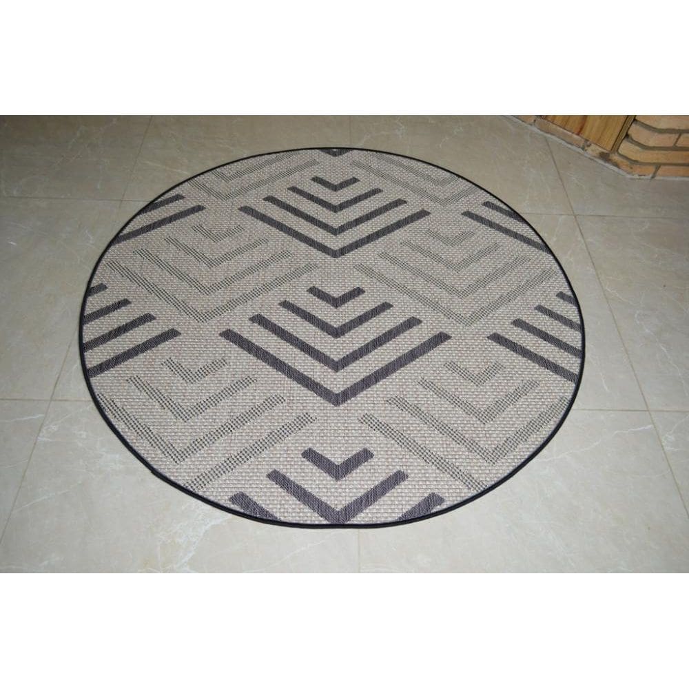 Tapete Redondo Natural Look Flecha B 200 Cm
