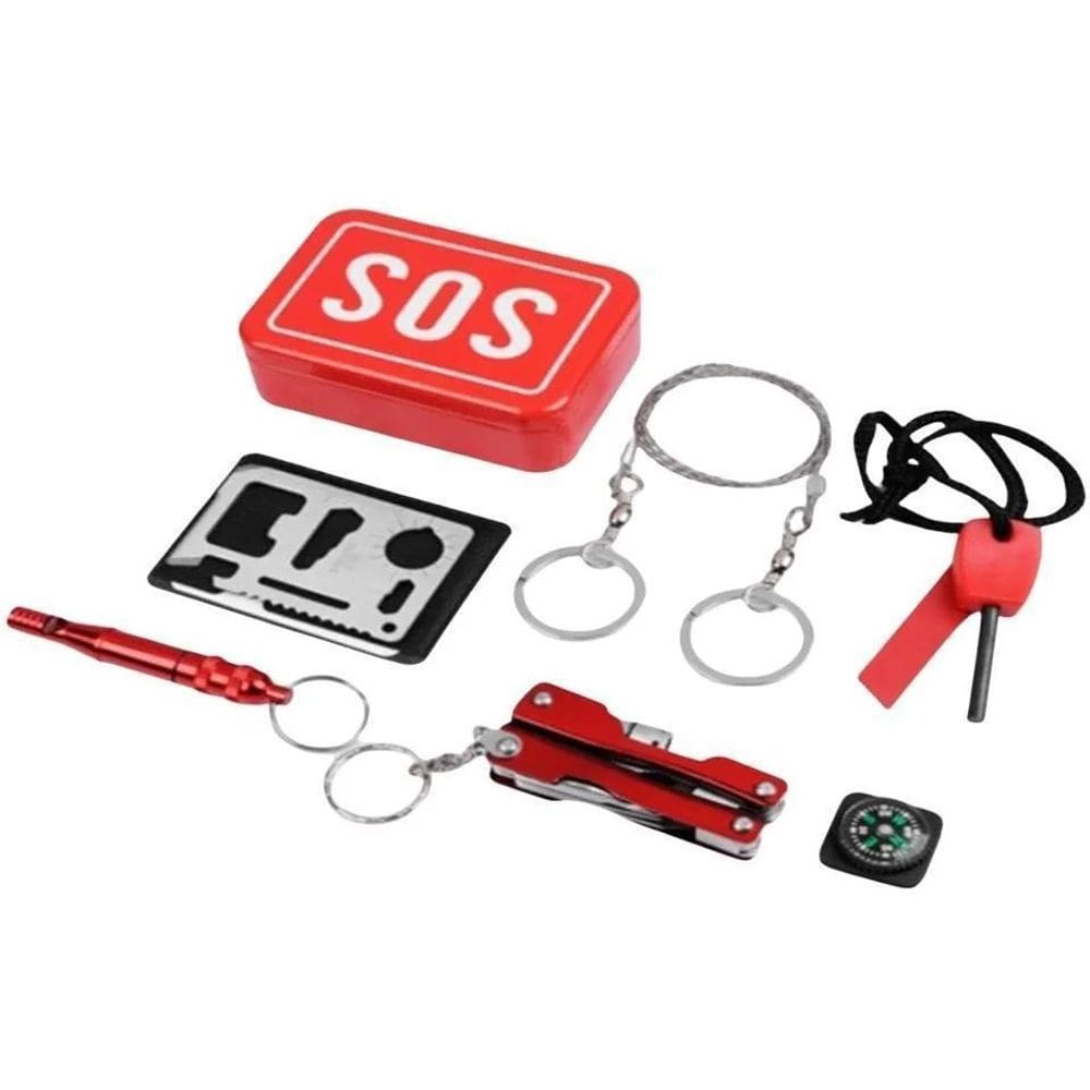 Kit Camping E Pesca - Sobrevivência E Emergência - 6 Itens