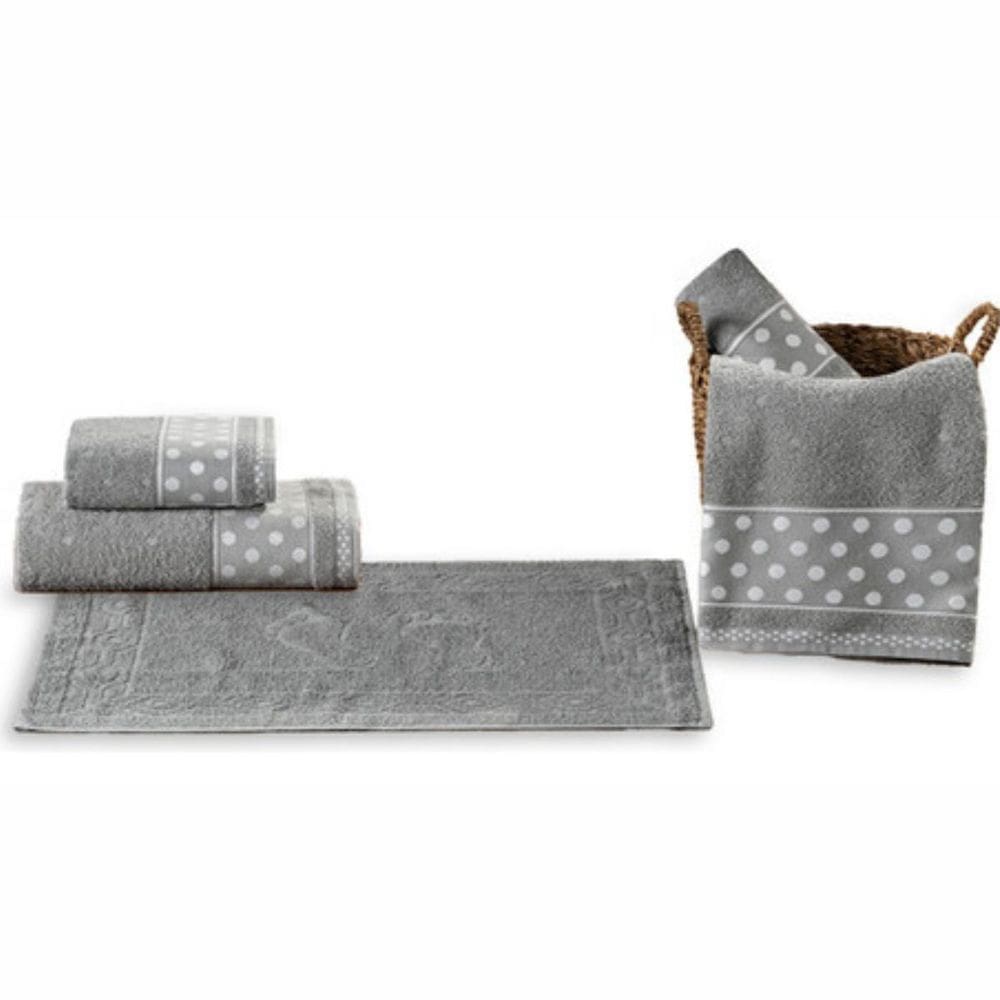 Jogo Toalhas Banho E Rosto Romance 5 Pçs Super Luxo Gigante