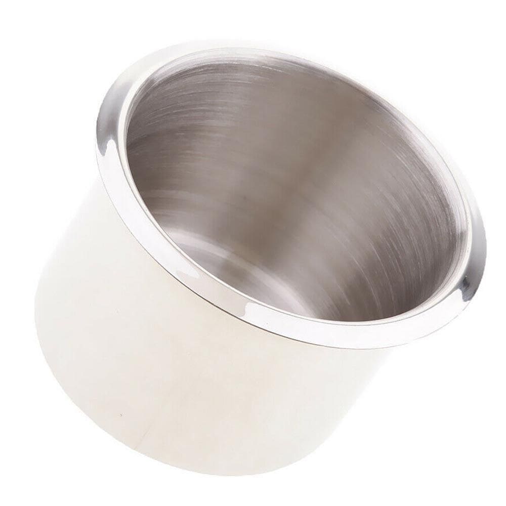 Porta Copo E Garrafa De Embutir Raso Em Aço Inox Compacto
